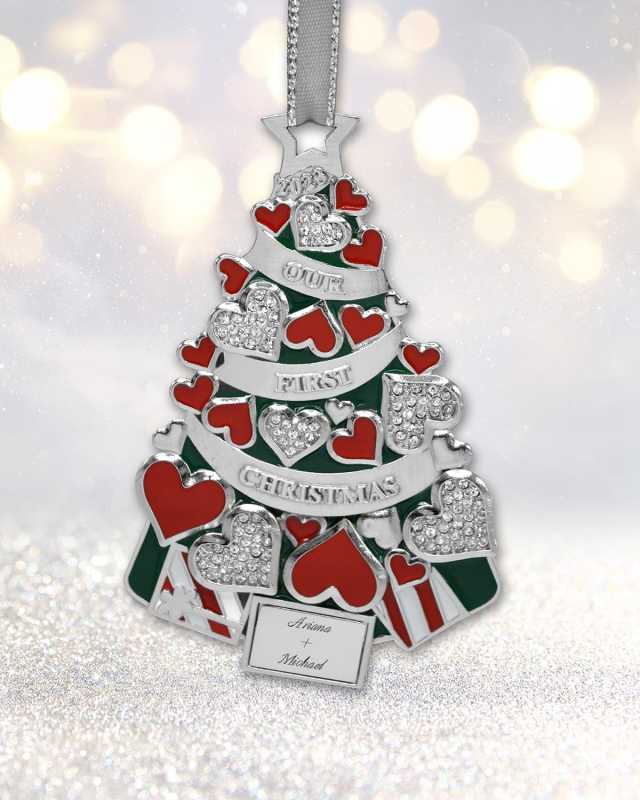 Our First Christmas Tree Ornament, Personalized